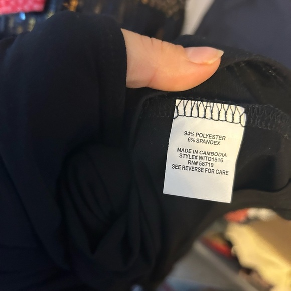 Notations Plus Size Black Twist Stretch Maxi Dress - Picture 4 of 4